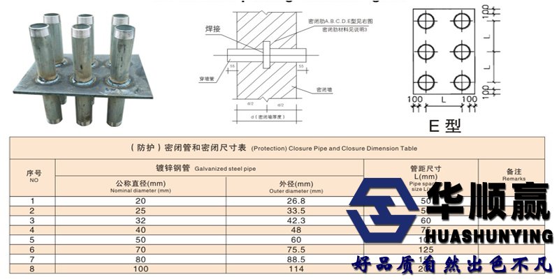 密闭套管技术参数